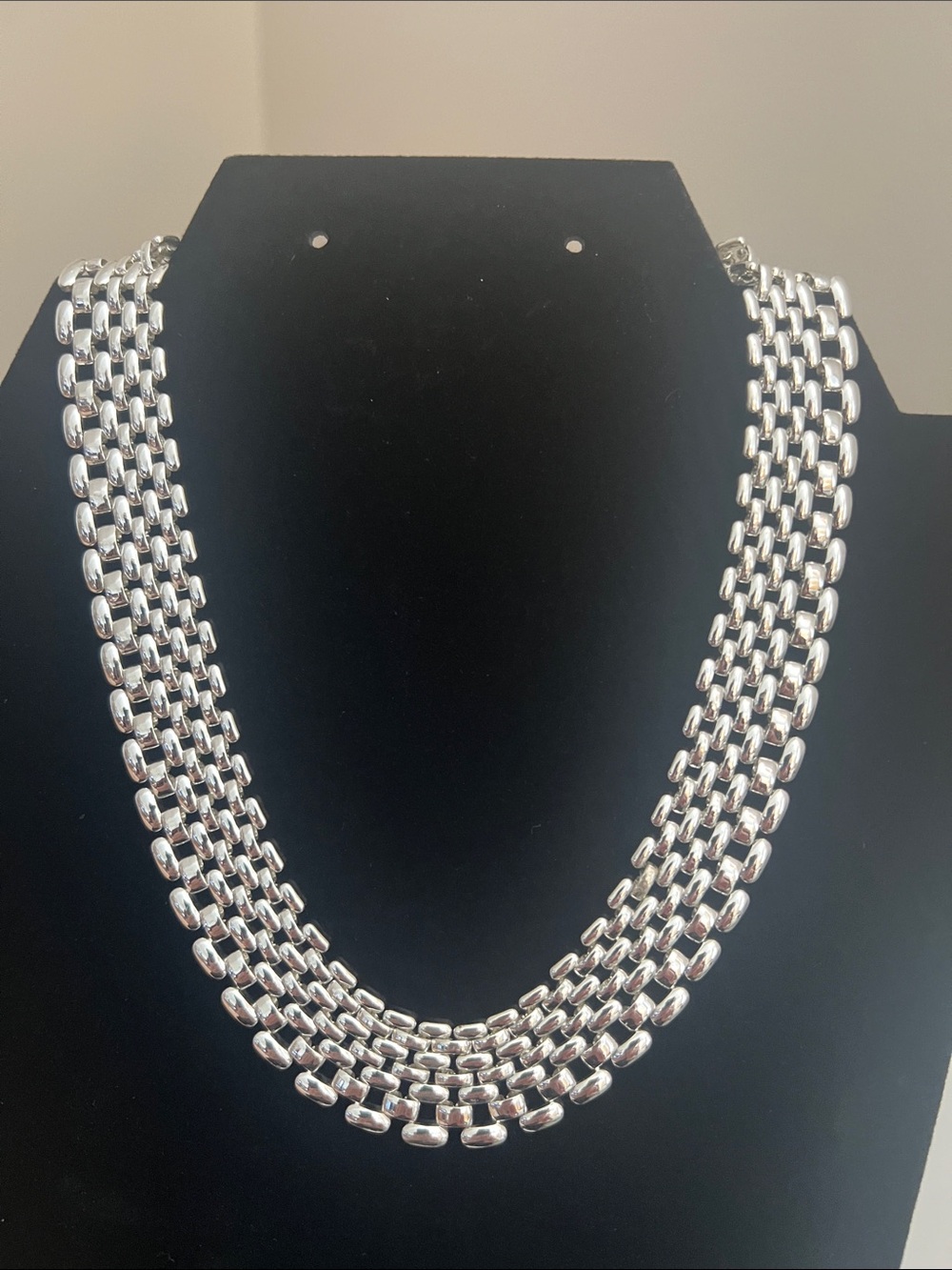 Napier Polished Silver Multi-Strand Statement Necklace - Heirloom